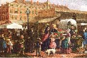 Mosler, Henry Canal Street Market oil painting artist